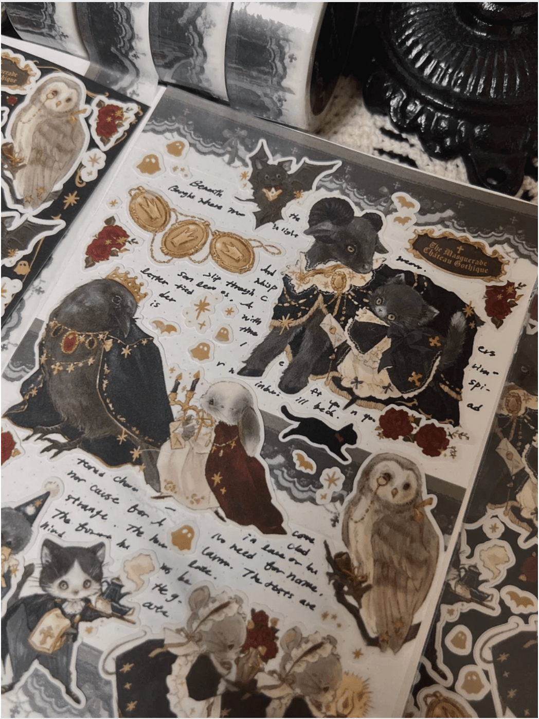 [DD50] Dear Dolly 'Classic Autumn' Sticker Pack (Pack/Singles) - Dear Dolly_DD50S4 - The Night's Masquerade Ball_korean_sticker_stationery