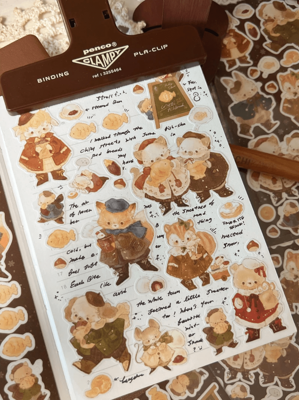 [DD53] Dear Dolly 'Harvest Season' Sticker Pack (Pack/Singles) - Dear Dolly_DD53S3 - The Taste of Winter Days_korean_sticker_stationery