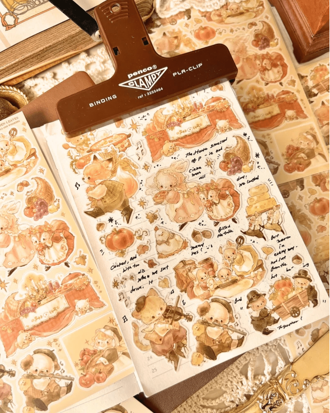 [DD53] Dear Dolly 'Harvest Season' Sticker Pack (Pack/Singles) - Dear Dolly_DD53S3 - The Taste of Winter Days_korean_sticker_stationery