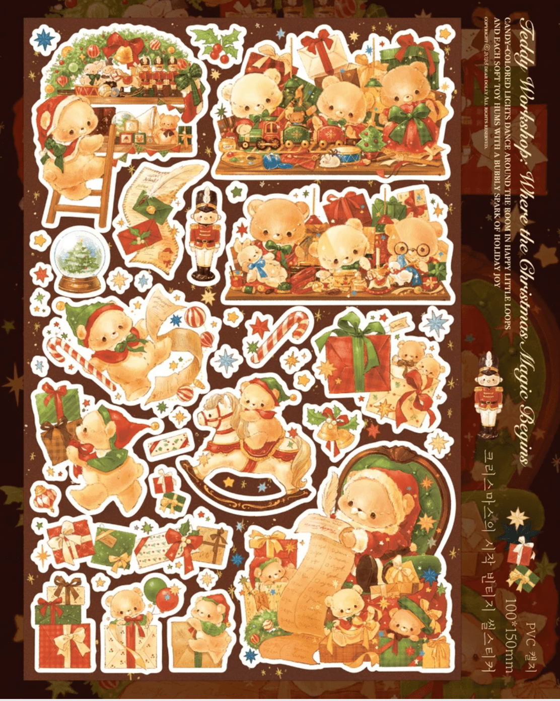 [DD55] Dear Dolly 'The Classic Christmas Tale' Sticker Pack - Dear Dolly__korean_sticker_stationery