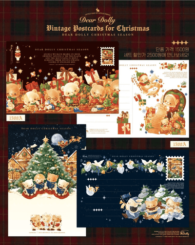 [DD56] Dear Dolly 'Christmas' Postcard Set - Dear Dolly__korean_sticker_stationery