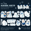 [DD57] Dear Dolly 'Teddy's Toy Factory/Marching Winter' Sugar Glitter Kisscut Masking Tape (options) - Dear Dolly_DD57S2 - Marching Winter_korean_sticker_stationery