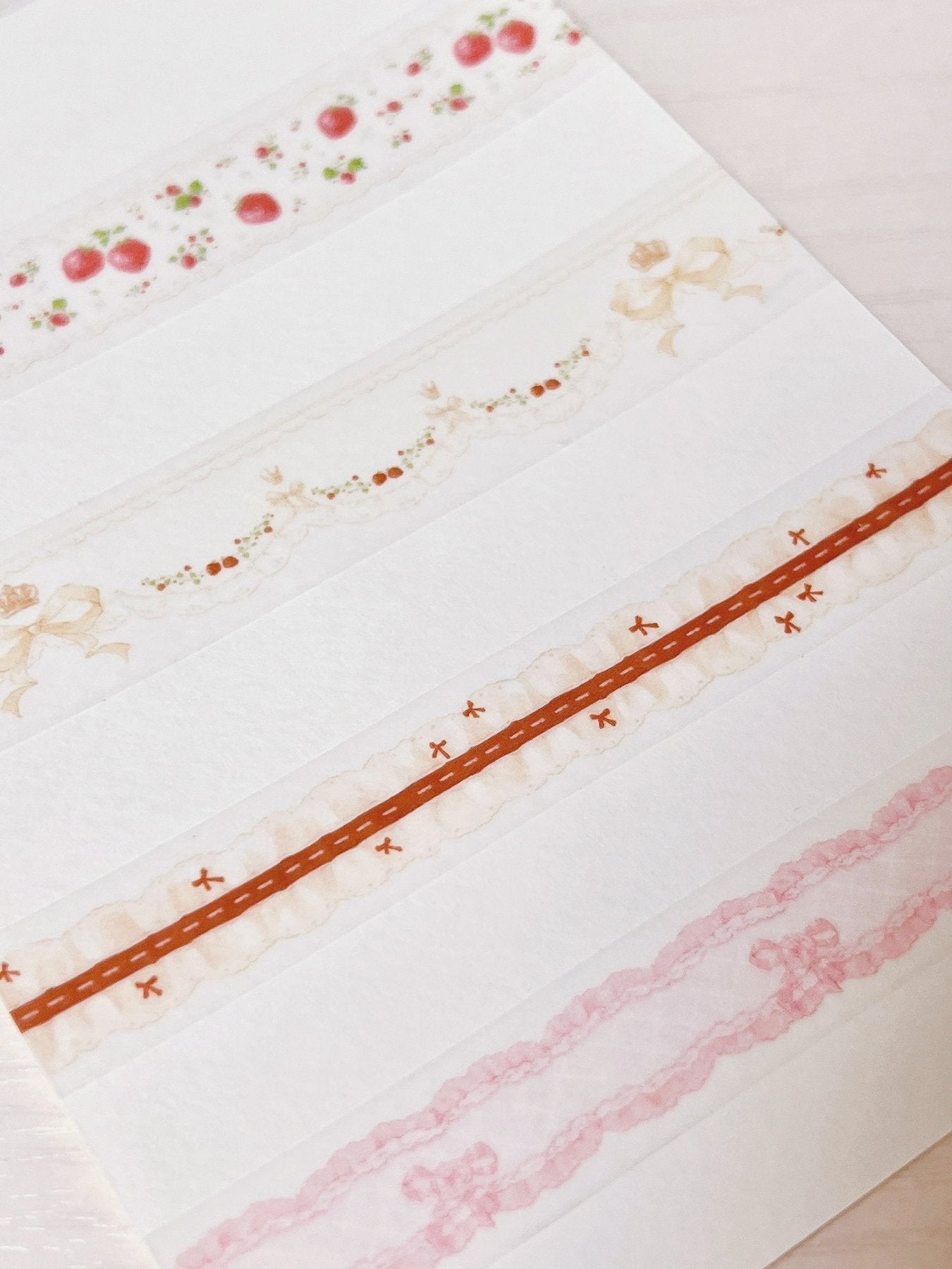 [DD69] NEW Dear Dolly 'Strawberry Valentine Season' Masking Tapes (options) - Dear Dolly_DD69S1 - Royal Strawberry Shortcake_korean_sticker_stationery