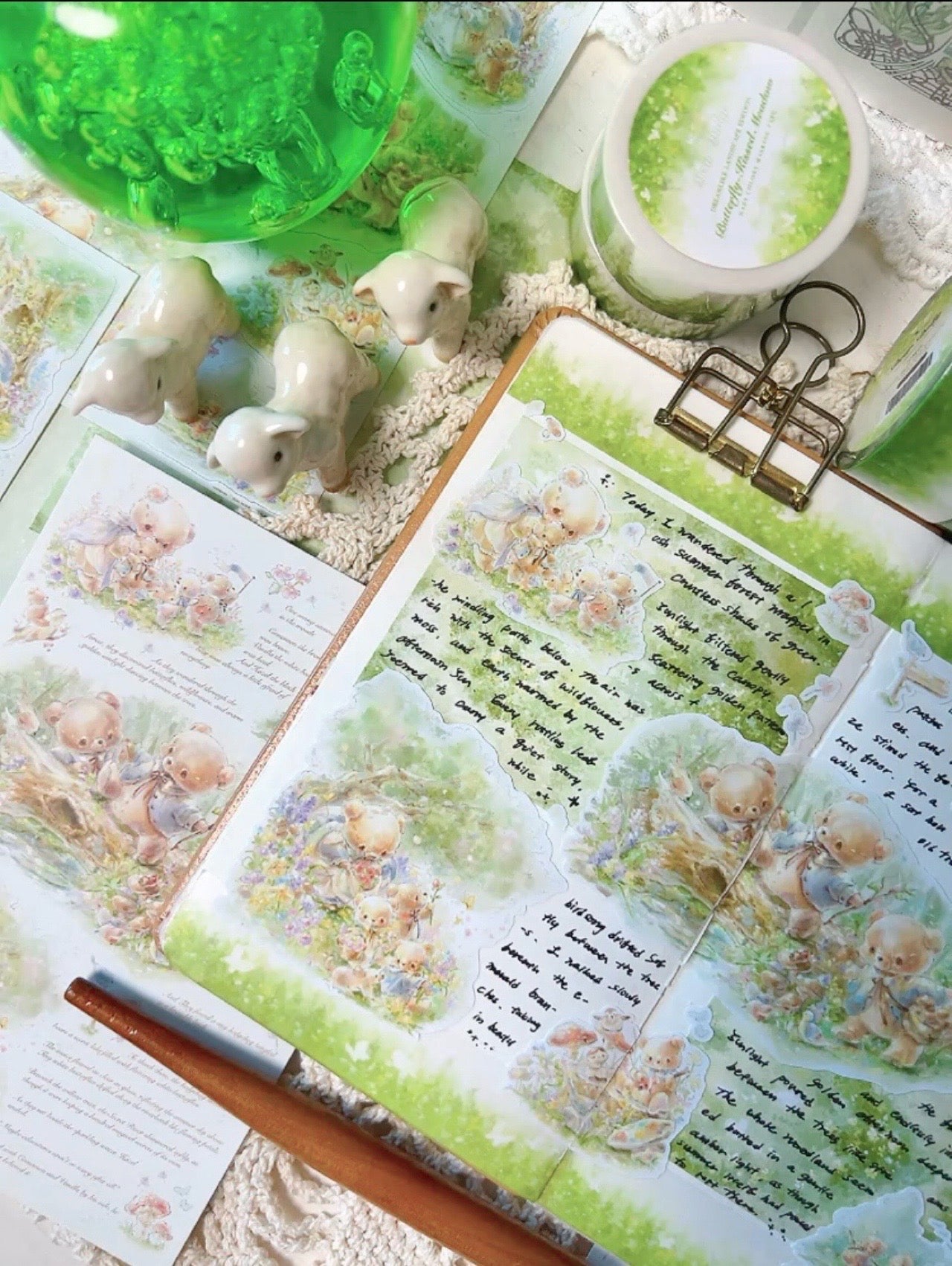 [DD72] NEW Dear Dolly 'The Tender Verdant Season' Memo Sticker Set -Dear Dolly__korean_sticker_stationery