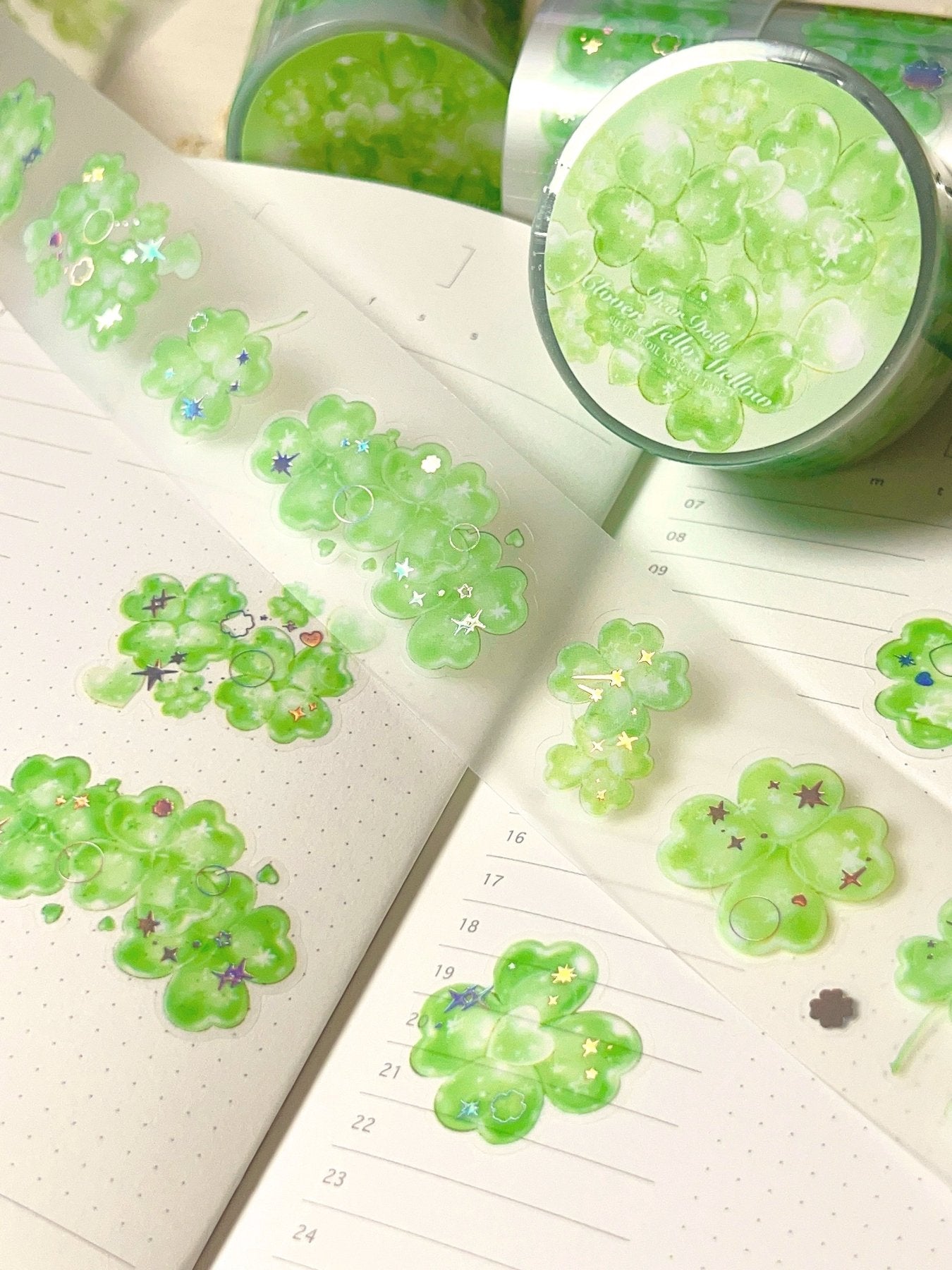 [DD73] NEW RESTOCK Dear Dolly 'Quiet Green Shade of Summer/Sparkling Starlit Tides/Clover Jello' Kisscut (options) -Dear Dolly_DD73S1 - Sparkling Starlit Tides_korean_sticker_stationery