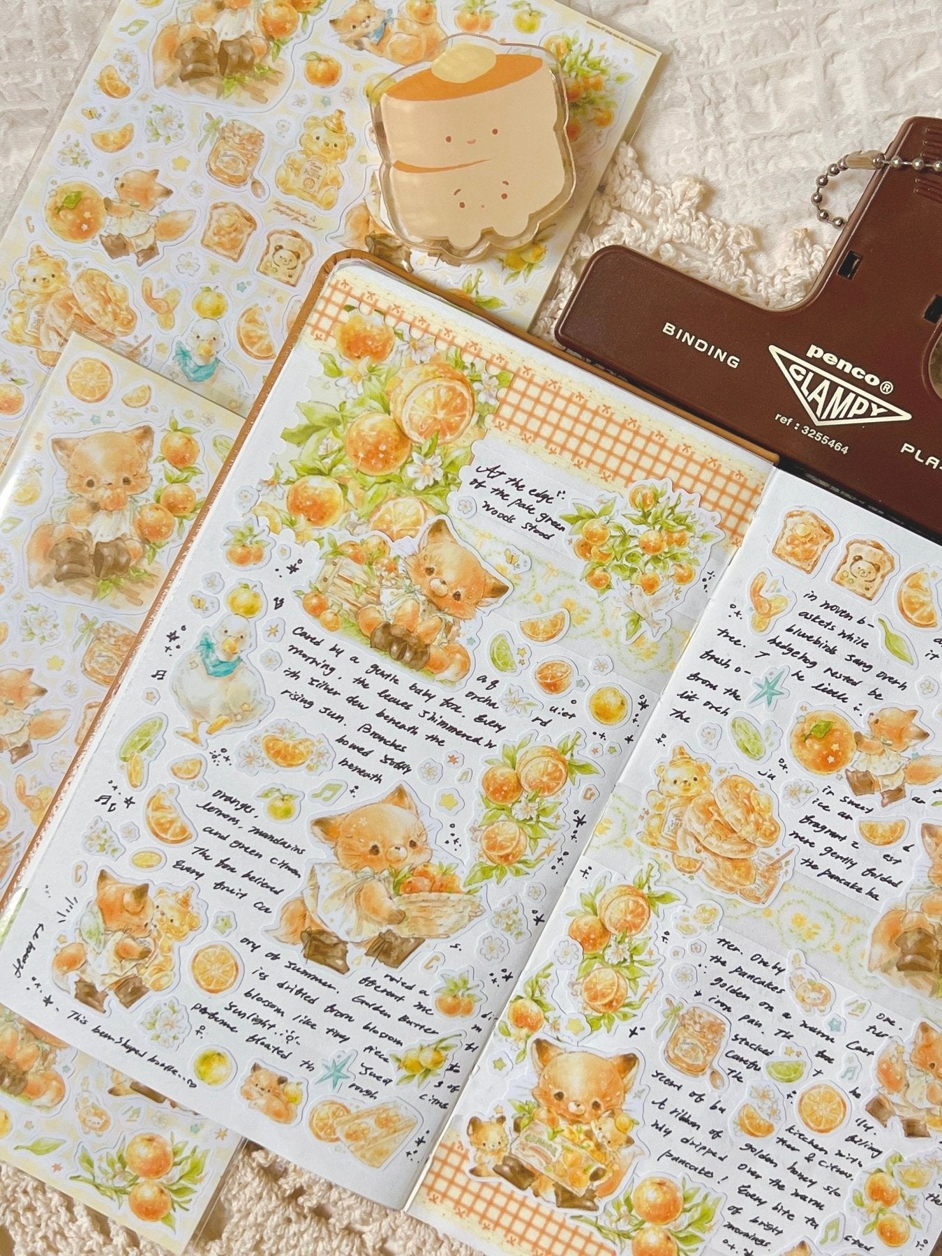 [DD74] NEW Dear Dolly 'Prelude to Summer' Sticker Pack (Singles/Pack) -Dear Dolly_DD74S4 - Green Rain and Black Kitten_korean_sticker_stationery