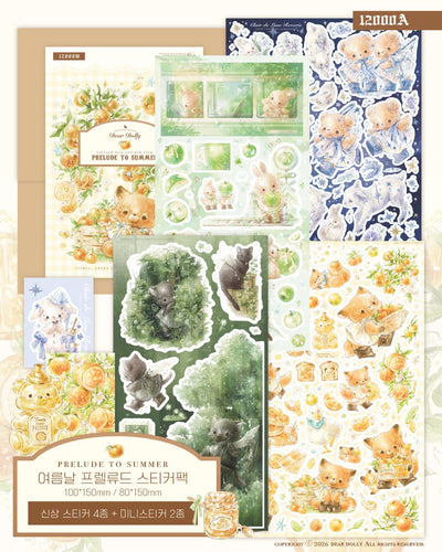 [DD74] NEW Dear Dolly 'Prelude to Summer' Sticker Pack (Singles/Pack) -Dear Dolly_DD74 - Pack_korean_sticker_stationery