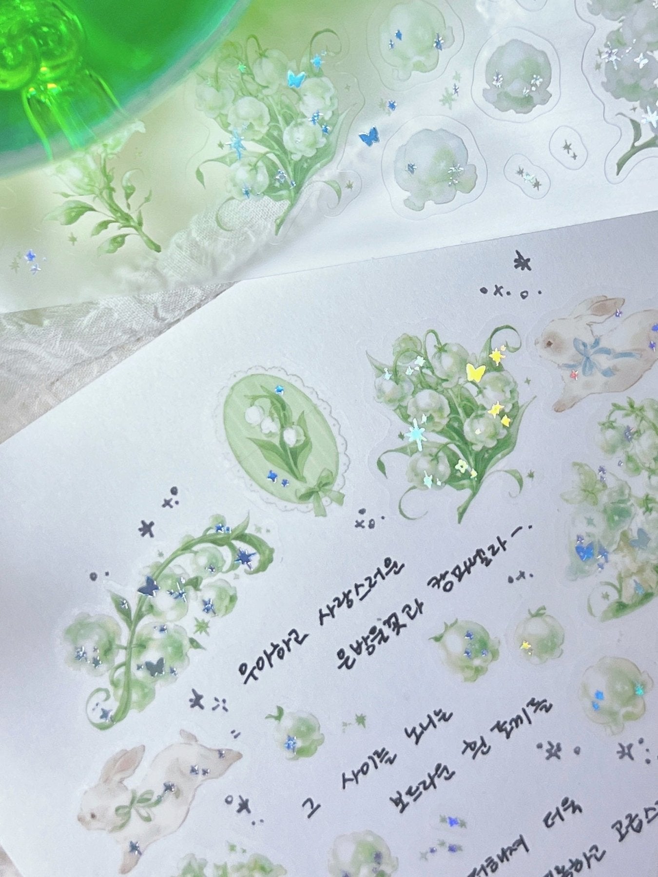 [DD78] NEW Dear Dolly 'The Shepherd of Little Stars/The Valley of Little Bells' Kisscut Masking Tape (options) -Dear Dolly_DD78S2 - The Valley of Little Bells_korean_sticker_stationery
