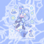[KM18] NEW Kitch Much 'Blue Snake' Sticker Sheet