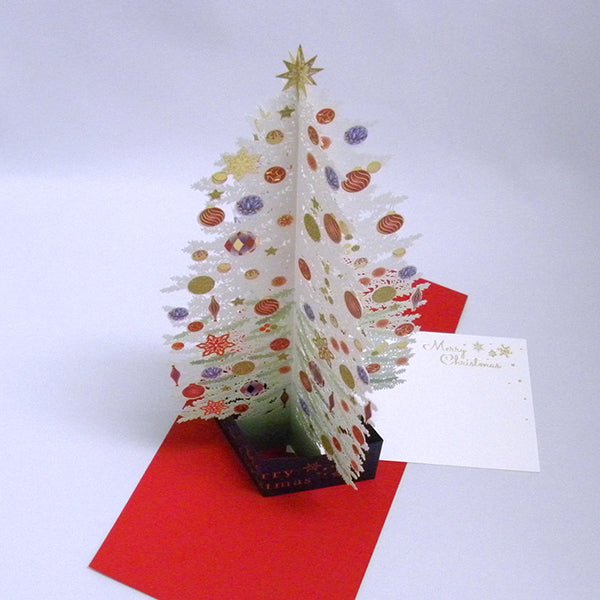 [EA01] EASE Laser Cut 3D Christmas Tree Card - EASE__korean_sticker_stationery