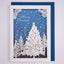[EA03] EASE Laser Cut Shadow Box Blue Christmas Tree Card - EASE__korean_sticker_stationery