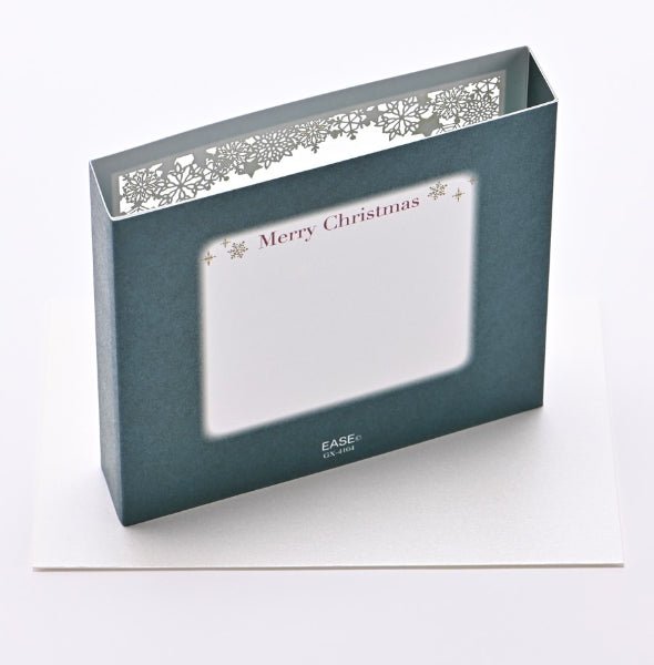 [EA05] EASE Laser Cut Shadow Box Green Christmas Tree Town Card - EASE__korean_sticker_stationery