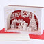 [EA09] EASE Laser Cut Shadow Box Christmas Living Room Card - EASE__korean_sticker_stationery