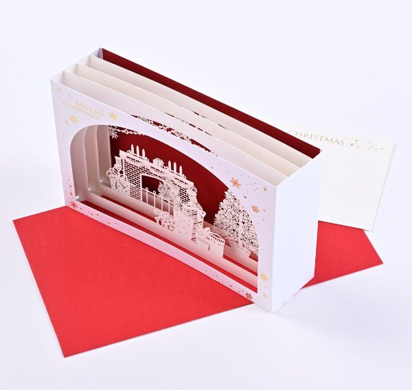 [EA09] EASE Laser Cut Shadow Box Christmas Living Room Card - EASE__korean_sticker_stationery