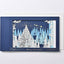 [EA10] EASE Laser Cut Shadow Box Blue Christmas Forest Card - EASE__korean_sticker_stationery