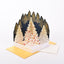 [EA14] EASE Laser Cut White Christmas Forest Park Card - EASE__korean_sticker_stationery
