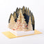 [EA14] EASE Laser Cut White Christmas Forest Park Card - EASE__korean_sticker_stationery