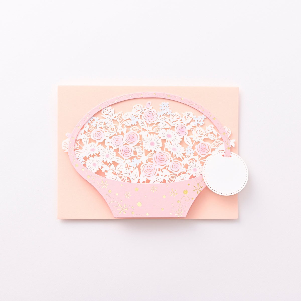 [EA16] EASE Pink Flower Popup Card - EASE__korean_sticker_stationery