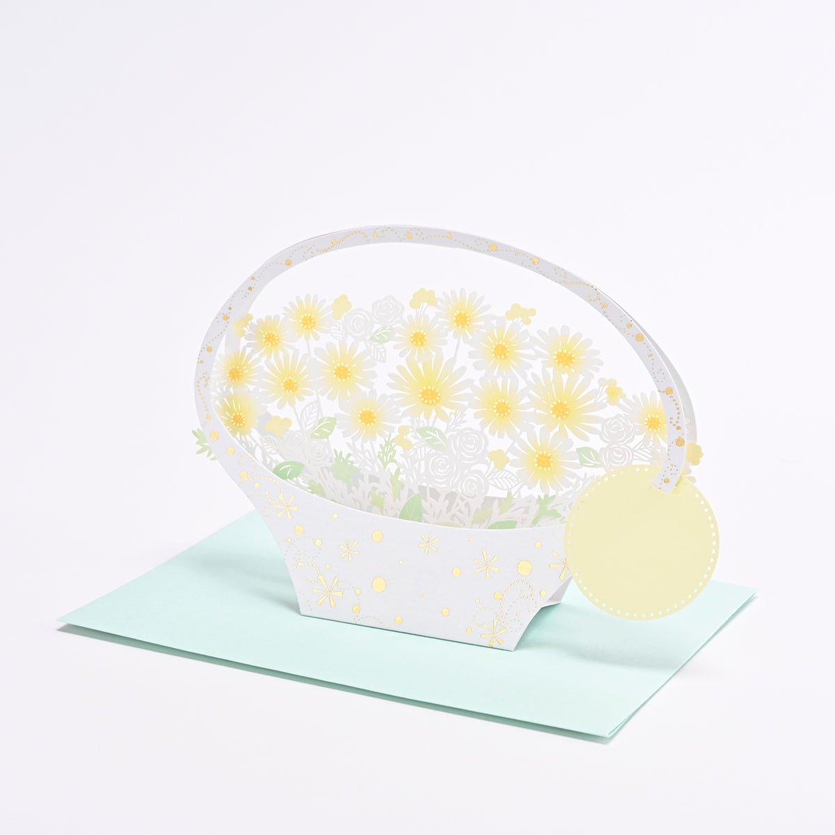 [EA17] EASE White Flower Popup Card - EASE__korean_sticker_stationery