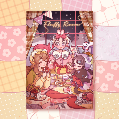 [KM11] NEW Kitch Much 'Fluffy Room' Postcard