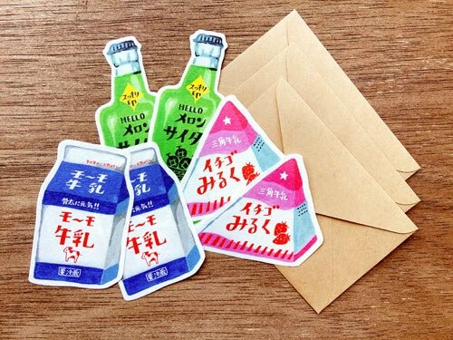[FR11] Furukwashiko Letter Set - Milks and Soda - Furukwashiko__korean_sticker_stationery