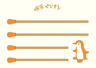 [FR22] Furukwashiko Mini Memo - Matchbox Memo (Penguin) - Furukwashiko__korean_sticker_stationery