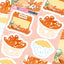 [FT04] Fantafore My Slow Food - Mala Rose Tteokbokki & Galbi Sticker Pack (Single/Pack) - Fantafore_FT04S4 - Tteokbokki Memo Sticker (2)_korean_sticker_stationery