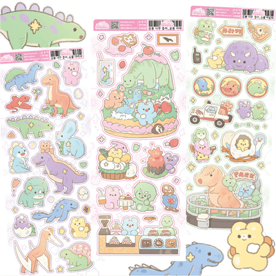 [FT29] Fantafore I Love Dinosaur Sticker Pack (Single/Pack) - Fantafore_FT29 - Pack_korean_sticker_stationery