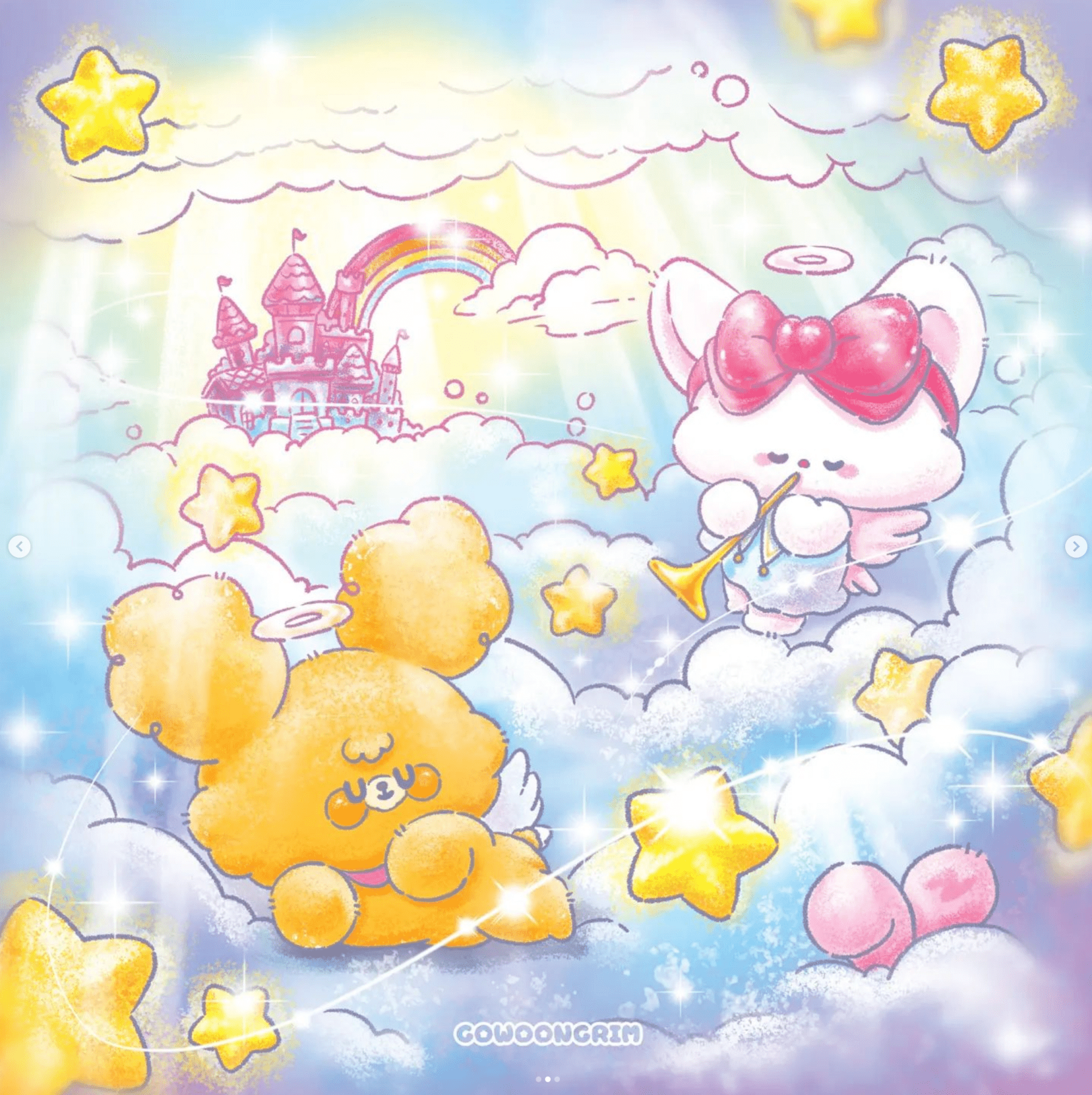 [GO03] Gowoongrim Postcard (options) - Gowoongrim_GO03S3 - Angel_korean_sticker_stationery