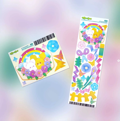 [GO04] Gowoongrim Childhood Stickers (options) - Gowoongrim_GO04S4 - Origami Set (2)_korean_sticker_stationery