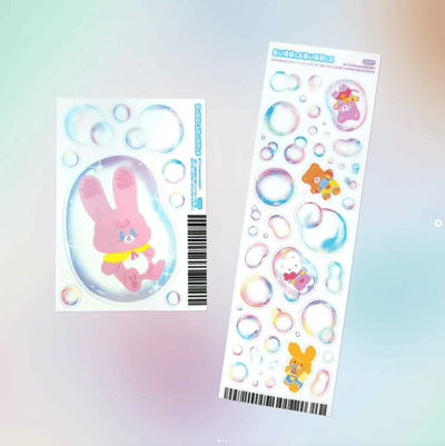 [GO04] Gowoongrim Childhood Stickers (options) - Gowoongrim_GO04S2 - Bubble Bubble Set (2)_korean_sticker_stationery