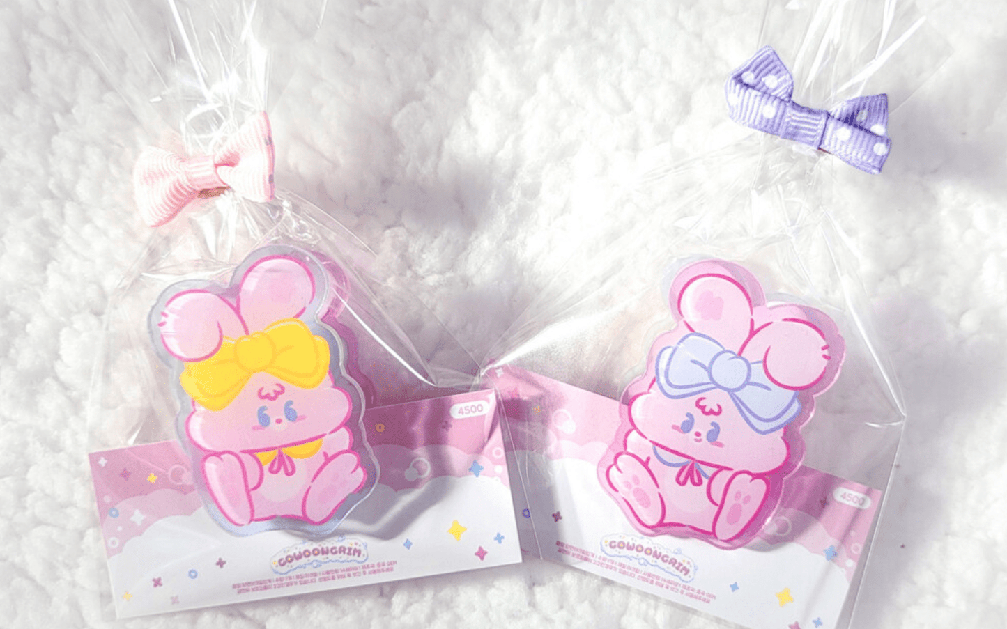 [GO26] Gowoongrim Acrylic Clips (options) - Gowoongrim_GO26S2 - Bunny_korean_sticker_stationery