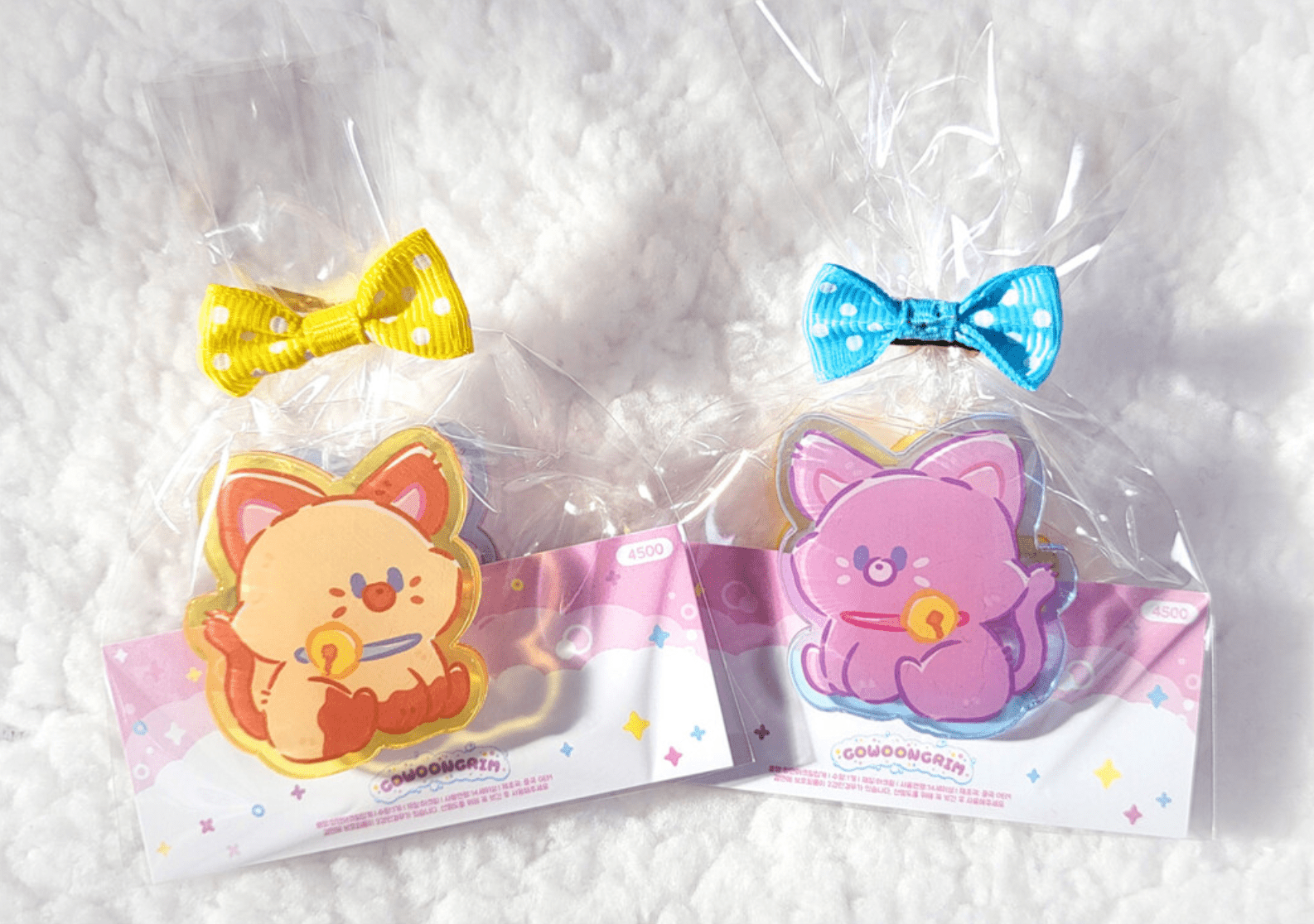 [GO26] Gowoongrim Acrylic Clips (options) - Gowoongrim_GO26S3 - Cat_korean_sticker_stationery