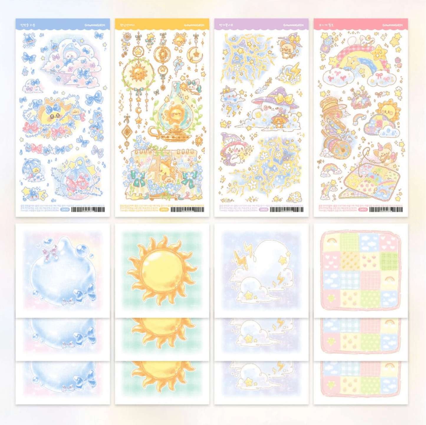 [GO30] Gowoongrim Weather Sticker Pack (Singles/Pack) - Gowoongrim_GO30 - Pack_korean_sticker_stationery