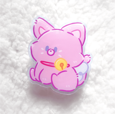 [GO35] Gowoongrim Characters Grip - Tok (options) - Gowoongrim_GO35S1 - Cat_korean_sticker_stationery