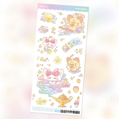 [GO40] Gowoongrim 'Wish' Sticker Pack (Singles/Pack) - Gowoongrim_GO40S1 - Making a Wish (Lamp)_korean_sticker_stationery