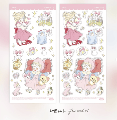 [GO41] Gowoongrim x Forested.Mr.Woo Collaboration Sticker Pack (Singles/Pack) - Gowoongrim_GO41S1 - You and I_korean_sticker_stationery