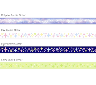 [GO42] Gowoongrim Sparkly Glitter Masking Tape 20mm x5m (options) - Gowoongrim_GO42 - Set_korean_sticker_stationery
