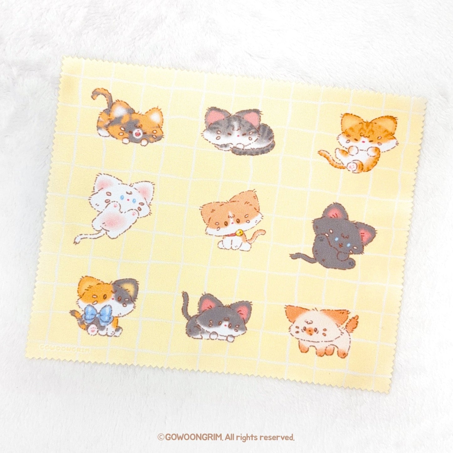 [GO47] Gowoongrim 'Small Cutie Animals' Multi - cleaner (options) - Gowoongrim_GO47S2 - Cat_korean_sticker_stationery