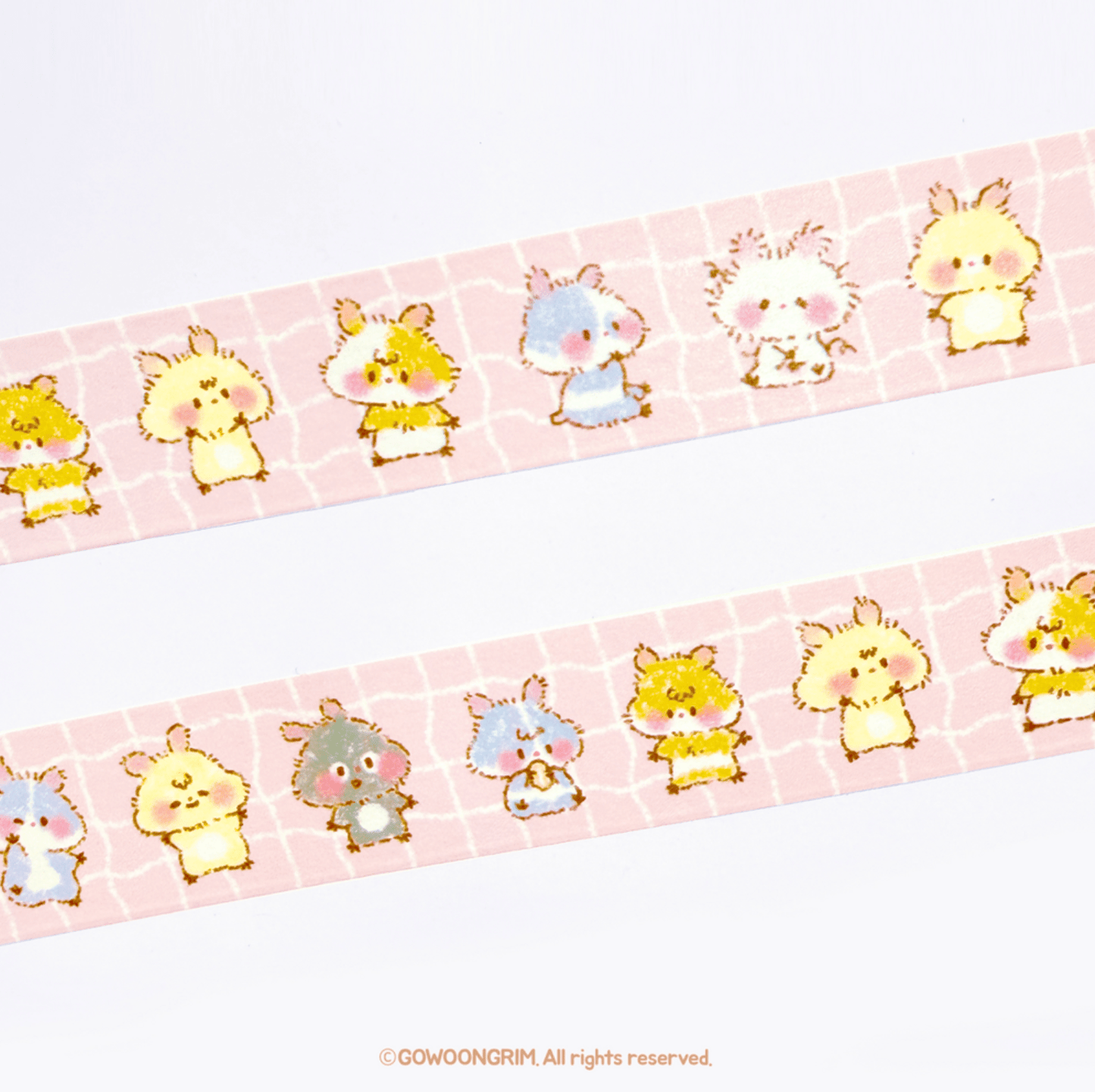 [GO54] Gowoongrim 'Squeak Squeak Mouse' Masking Tape 20mm x 5m - Gowoongrim__korean_sticker_stationery