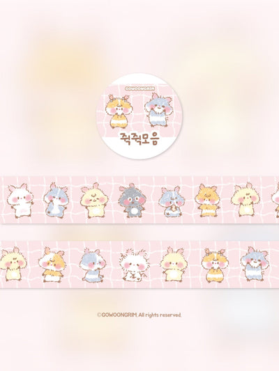 [GO54] Gowoongrim 'Squeak Squeak Mouse' Masking Tape 20mm x 5m - Gowoongrim__korean_sticker_stationery