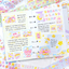 [GO59] Gowoongrim 'Goodnight' Sticker Pack (Pack/Singles) - Gowoongrim_GO59S4 - Dreamland Stamps (Light Blue)_korean_sticker_stationery