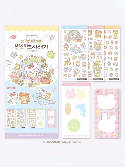 [GO60] Gowoongrim 'Tranform! Cuties' Sticker Pack (Pack/Singles) - Gowoongrim_GO60 - Pack_korean_sticker_stationery