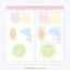 [GO60] Gowoongrim 'Tranform! Cuties' Sticker Pack (Pack/Singles) - Gowoongrim_GO60S4 - Memo Stickers (4)_korean_sticker_stationery
