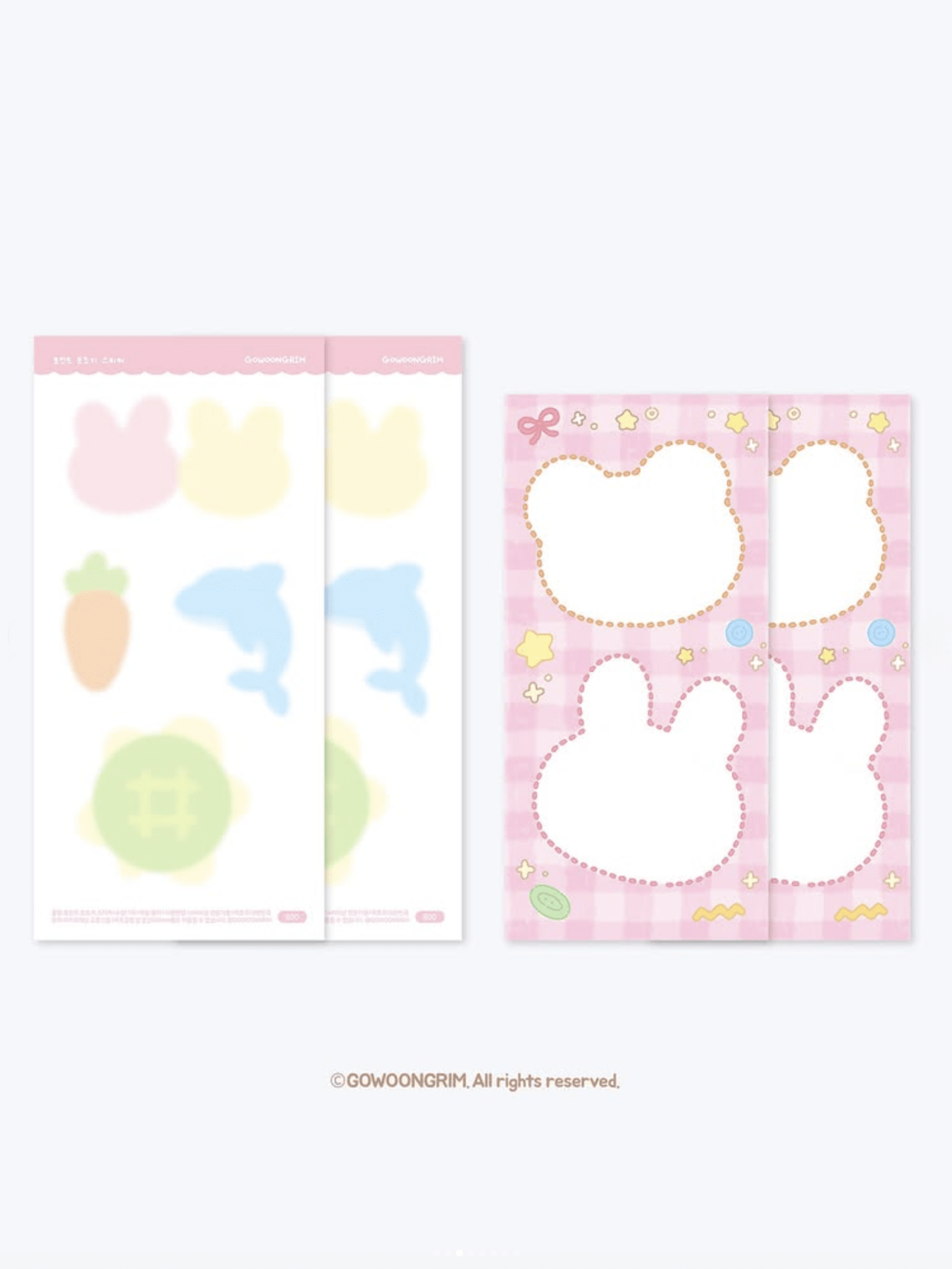 [GO60] Gowoongrim 'Tranform! Cuties' Sticker Pack (Pack/Singles) - Gowoongrim_GO60S4 - Memo Stickers (4)_korean_sticker_stationery