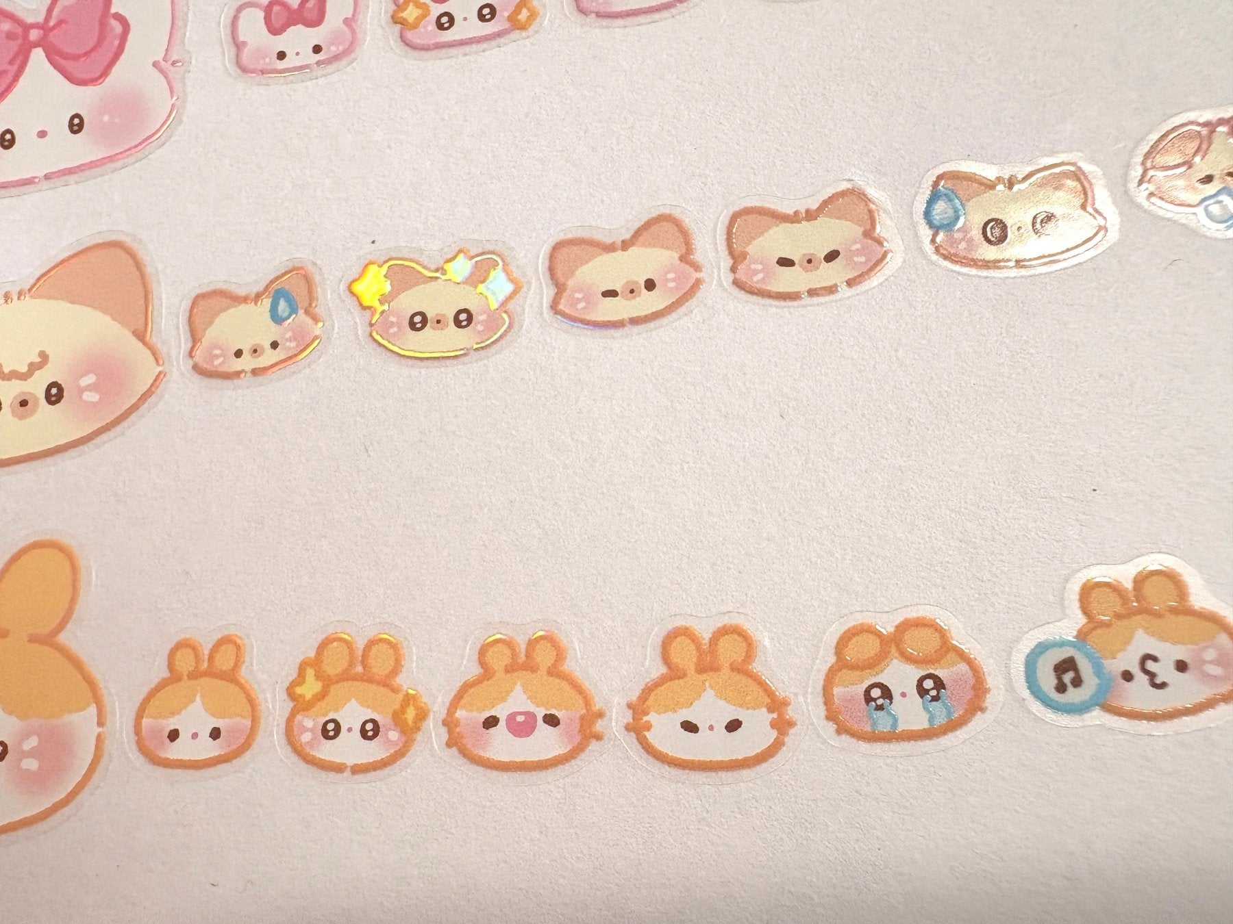 [GO69] Gowoongrim 'Today's Emotions' Kisscut Masking Tape - Gowoongrim__korean_sticker_stationery