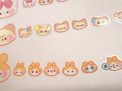 [GO69] Gowoongrim 'Today's Emotions' Kisscut Masking Tape - Gowoongrim__korean_sticker_stationery