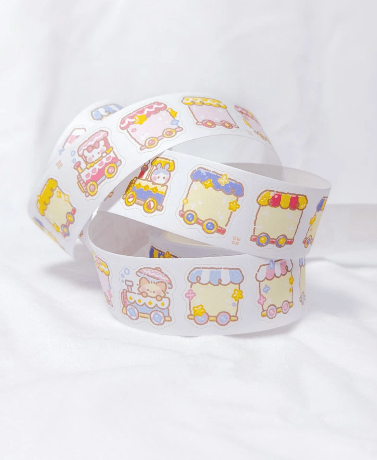 [GO73] Gowoongrim Kisscut Masking Tape (options) - Gowoongrim_GO73S1 - Train_korean_sticker_stationery