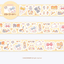 [GO73] Gowoongrim Kisscut Masking Tape (options) - Gowoongrim_GO73S2 - Corner Cuties_korean_sticker_stationery
