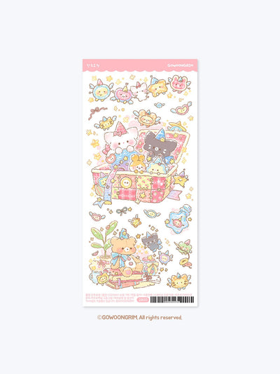 [GO74] Gowoongrim 'Button Fairy' Sticker Pack (Pack/Singles) - Gowoongrim_GO74S1 - Button Fairy_korean_sticker_stationery